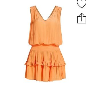 Ramy Brook Kiara Dress coral size m